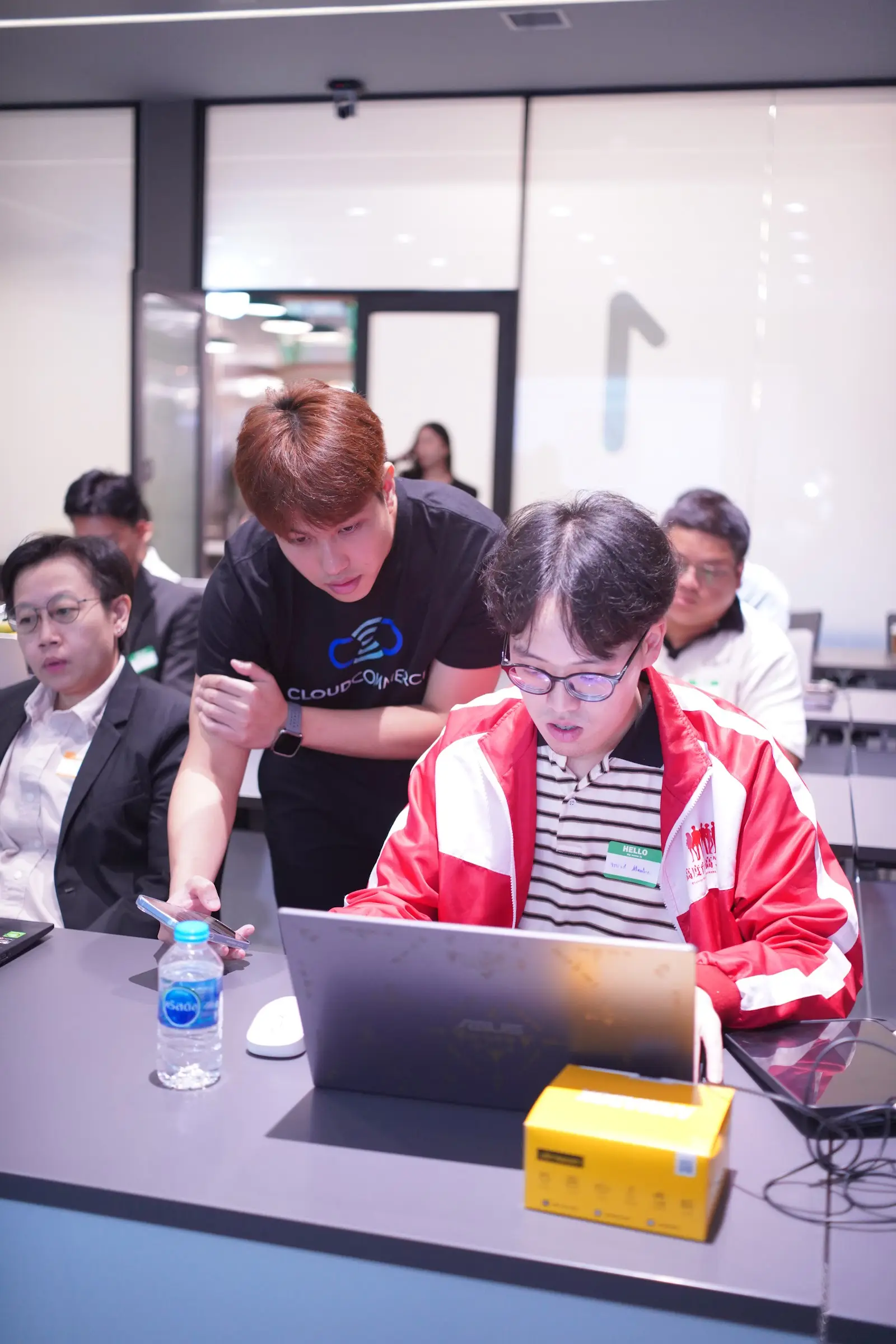 Hands-on help from the team